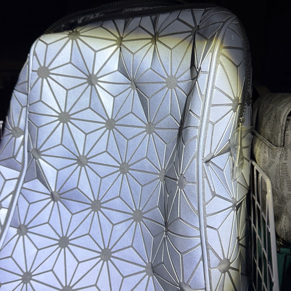 Geometric Silver Backpack - Picture 6 of 6